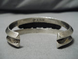 Museum Vintage Native American Navajo Bisbee Turquoise Sterling Silver Bracelet-Nativo Arts