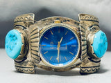 One Of The Best Thomas Singer Vintage Native American Navajo Turquoise Sterling Silver Bracelet-Nativo Arts