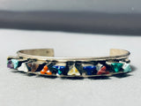Important Vintage Native American Zuni Lloyd Tsalabutie Turquoise Sterling Silver Bracelet-Nativo Arts