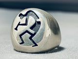 Important Vintage Native American Hopi Sterling Silver Ring-Nativo Arts