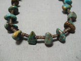 Native American Marvelous Vintage Santo Domingo Royston Turquoise Heishi Necklace-Nativo Arts