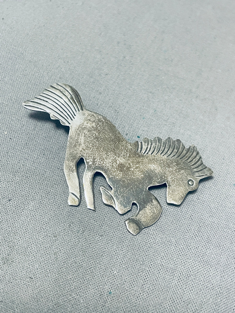 Broche (pin) Cheval En Argent Sterling .925 - Solide, Vintage/unique, Occasion