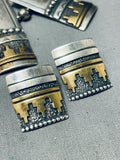 Thomas Singer Gold Vintage Native American Navajo Sterling Silver Necklace- Gasp!-Nativo Arts