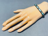 Unique Vintage Native American Zuni Turquoise Sterling Silver Bracelet-Nativo Arts