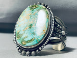 One Of The Best Vintage Navajo Royston Turquoise Sterling Silver Bracelet-Nativo Arts