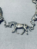 Horse Family Vintage Southwest Sterling Silver Necklace Old-Nativo Arts