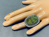 Native American Most Intricately Hand Carved Japser Sterling Silver Chief Ring-Nativo Arts