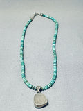 Viv Barbone Vintage Native American Navajo Royston Turquoise Sterling Silver Necklace-Nativo Arts