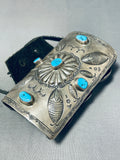 Important Vintage Museum Native American Navajo Turquoise Sterling Silver Ketoh Bracelet-Nativo Arts