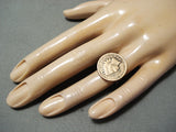 1903 Navajo Indian Head Penny Sterling Silver Ring Native American-Nativo Arts