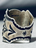 Artist Sunny Reeves Incredible Vintage Native American Navajo Sterling Silver Ring-Nativo Arts