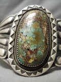 Quality Zuni Native American Rare Technique Turquoise Sterling Silver Bracelet-Nativo Arts
