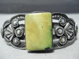 One Of The Best Vintage Native American Navajo Damale Turquoise Sterling Silver Bracelet-Nativo Arts