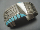 Amazing Vintage Navajo Turquoise Sterling Silver Native American Bracelet-Nativo Arts