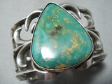 Massive Vintage Native American Navajo Royston Turquoise Sterling Silver Bracelet Old-Nativo Arts