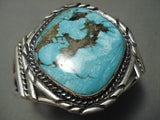 One Of The Best Vintage Native American Navajo Old Morenci Turquoise Sterling Silver Bracelet-Nativo Arts