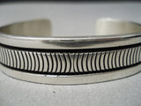 Expert Vintage Native American Navajo Sterling Silver Work Native American Navajo Bracelet Cuff-Nativo Arts