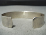 Many Rows Vintage Native American Zuni Turquoise Inlay Sterling Silver Bracelet-Nativo Arts