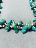 Native American 100 Gram Vintage Santo Domingo Royston Turquoise Heishi Necklace-Nativo Arts