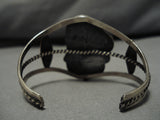 Rare Old Deposit Royston Turquoise Vintage Native American Navajo Sterling Silver Bracelet Old-Nativo Arts