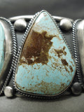 One Of Best Verdy Jake Vintage Native American Navajo Turquoise Sterling Silver Bracelet-Nativo Arts