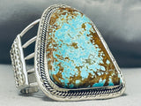 Best Jo Tso Native American Navajo #8 Turquoise Sterling Silver Bracelet-Nativo Arts