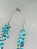 149 Gram Vintage Native American Navajo Turquoise Nugget Heishi Necklace Old-Nativo Arts