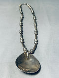 One Of The Most Unique Vintage Native American Navajo Amethyst Sterling Silver Necklace Old-Nativo Arts