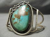 Very Rare Early Old Kingman Deposit Vintage Native American Navajo Sterling Silver Bracelet-Nativo Arts