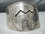 Dynamic Vintage Santo Domingo Sterling Silver Bracelet Native American Old-Nativo Arts