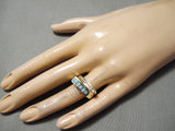Magnificent Vintage Navajo 14k Gold Opal Native American Ring-Nativo Arts