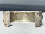 Sheep Family Vintage Native American Navajo Sterling Silver Hand Carved Bracelet-Nativo Arts