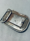100 Grams Vintage Native American Navajo Turtle Sterling Silver Buckle Old-Nativo Arts