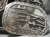 Heavy 689 Gram Vintage Native American Navajo Sterling Silver Andrea Shirley Concho Belt-Nativo Arts