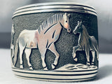 The Best Thomas Singer Vintage Native American Navajo Horse Sterling Silver Bracelet-Nativo Arts