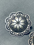 Fantastic Vintage Native American Navajo Sterling Silver Earrings-Nativo Arts