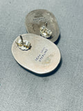 Mike Smith Vintage Native American Navajo Sterling Silver Earrings-Nativo Arts