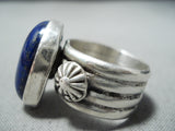 Important Ben Begaye (d) Navajo Lapis Sterling Silver Ring Native American-Nativo Arts