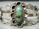 Early Vintage Native American Navajo Royston Turquoise Sterling Silver Bracelet Old-Nativo Arts