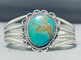 Stunning Vintage Native American Navajo Royston Turquoise Sterling Silver Bracelet-Nativo Arts
