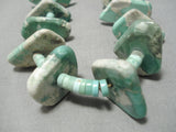 Native American Amazing Important Santo Domingo Damale Turquoise Sterling Silver Necklace-Nativo Arts