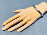 Exquisite Vintage Native American Navajo Sterling Silver And 14k Gold Bracelet Signed-Nativo Arts