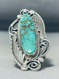 Fascinating Vintage Native American Navajo Royston Turquoise Sterling Silver Ring-Nativo Arts