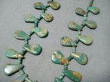 Native American One Of Best Vintage Santo Domingo Royston Turquoise Sterling Silver Necklace-Nativo Arts