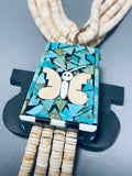 Native American One Of The Craziest Ever Vintage Santo Domingo Turquoise Necklace-Nativo Arts