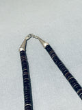 Superior Vintage Native American Navajo Royston Turquoise Sterling Silver Necklace-Nativo Arts