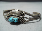 Wonderful Vintage Native American Navajo Sleeping Beauty Turquoise Sterling Silver Bracelet-Nativo Arts