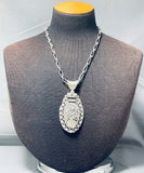 Important Ben Begaye (d) Vintage Native American Navajo Sterling Silver Leaf Necklace-Nativo Arts