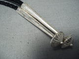Spectacular Vintage Native American Navajo Sterling Silver Horse Bolo Tie-Nativo Arts