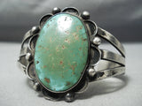 Early Vintage Native American Navajo Royston Turquoise Sterling Silver Bracelet Old-Nativo Arts